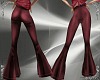 T- Flare Pants red