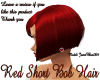 Red Short Bob Hair