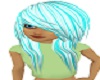 F Blue & White Hair