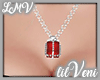 Gift Box Necklace Red