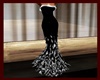 Sparkle feathered gown