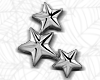 silver star hair clip