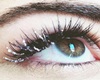 Black glitter lashes