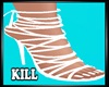 White Strap Heels
