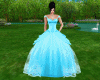 vestido princesa azul