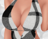Plaid scarf top