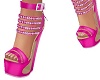 Neon Pink Jewel Heels