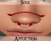 Nose Piercings - Red