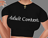 Adult Content Tee Black