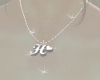 M' Letter H Necklace