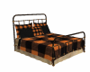 Antique Bed with Flannel
