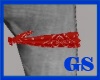 "GS" LEG RED BANDANA
