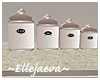 Creamy Kitchen Canisters