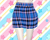 Blue Plaid Skirt
