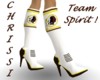 Red Skin Cheer Boots