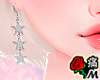 蝶 Silver Stars Earring