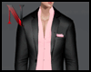 Elegant Grey & Pink Suit