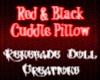 Red&Black Cuddle Pillow