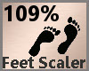 Feet Scale 109% F