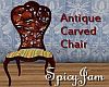 Antique Carved Chair Wrm