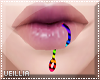 Rainbow Hook Lip Ring