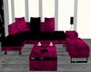 Dark Pink Corner Couch