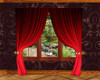 ~pbp~pulled red drapes