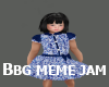 BLUEBERRY BOW DRESS