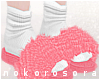 n| Fuzzy Slippers Pink