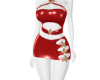 4/11 maid Mini dress red