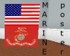 USA&USMC flag poster