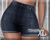 Ripped Denim Shorts XL