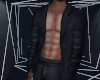 M| Black Leather Suit