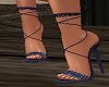 Blue String heels