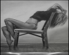 Lady Cutout Sitting on Chair Valentines Melting Heart Cutouts