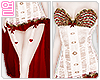 ☆ Ruby White Corset