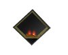 fireplace orange marbal