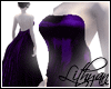 Elegant violet silk gown