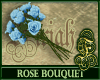 Rose Bouquet Sky Blue