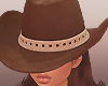 B. BROWN COWGIRL HAT