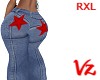 RXL Y2k  Red Star jeans