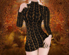 Blk/Gold Sweater Dress