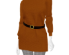 Belted knitdress pumpkin