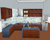 Blue Animated Kitchen