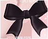 Black Bow Earrings