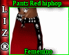 Pants red hiphop feme