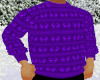 christmas sweater purple