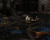 Elegant Blue Bronze Sofa