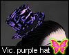 Victoriana Purple Hat