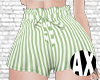 Ⓐ Green Stripe Shorts